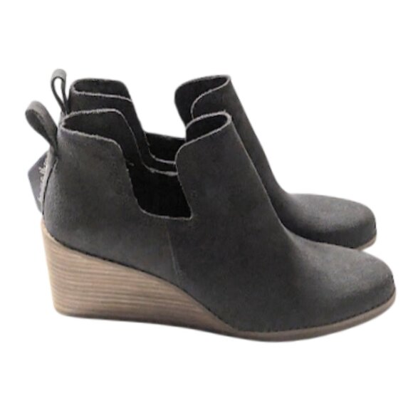 Toms Kallie Womens Cushion OrthoLite Eco Footbed Wedge Heel Bootie NWOB Size 9.5 - Picture 2 of 6